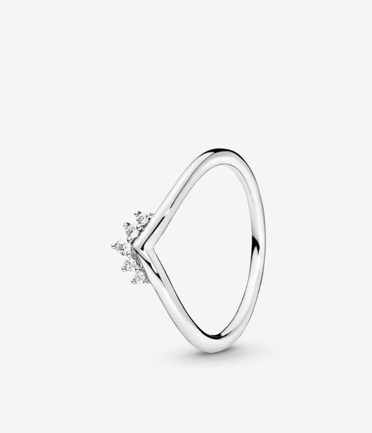 Anillo hueso de los deseos con tiara